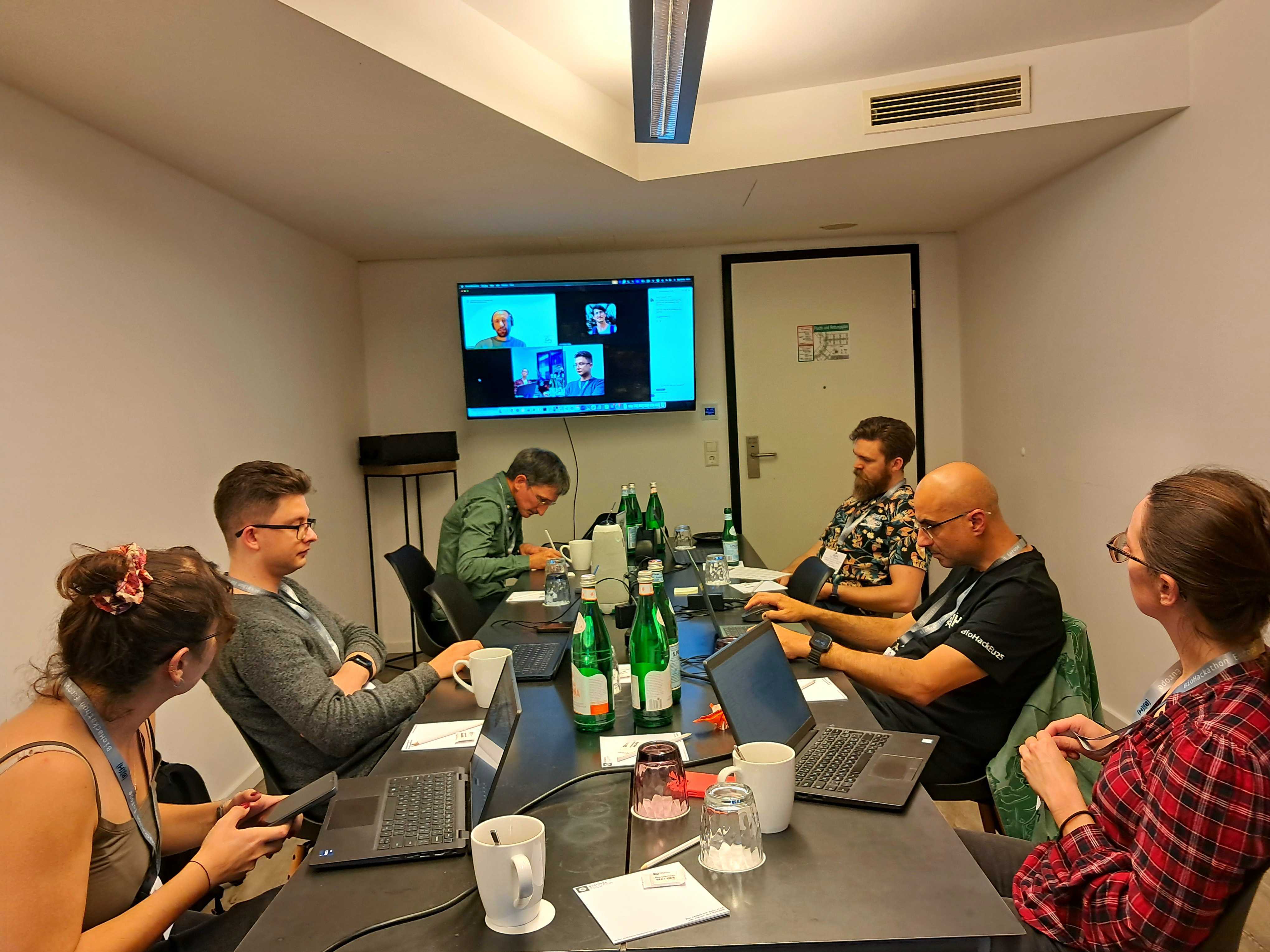 Morning meeting  on zoom and coding session.