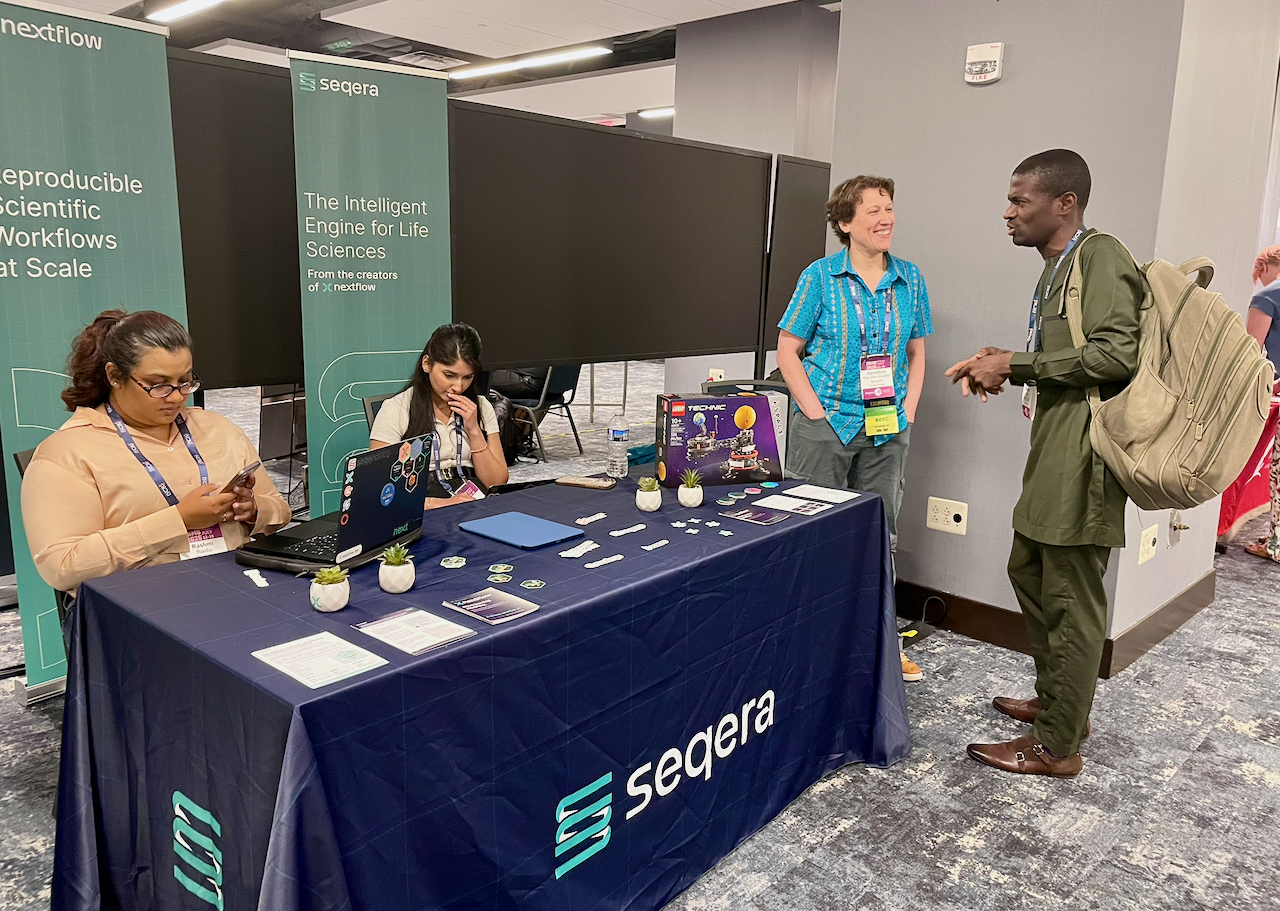Seqera booth at BOSC 2026
